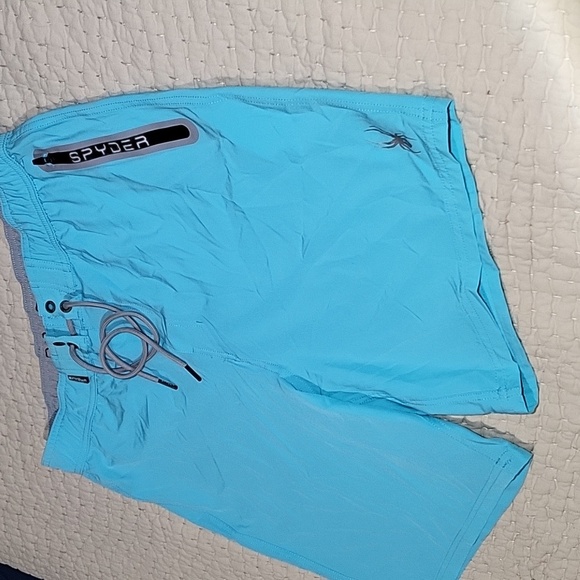 Spyder Men's Blue Swim Shorts - Picture 2 of 9